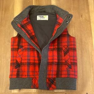 Thick kids plaid vest